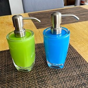 2pk Acrylic Plastic Liquid Soap Pumps